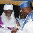 Chief Imam (Left) and President Mahama