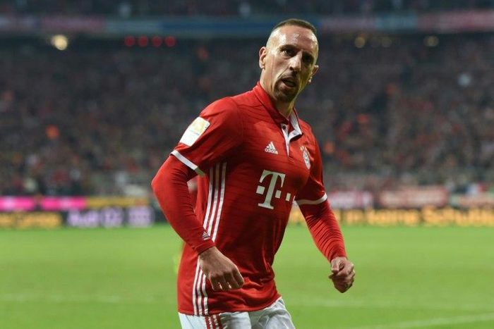 Bayern Munich's French midfielder Franck Ribery who is out of contract at the end of the season, picked up a leg injury in training