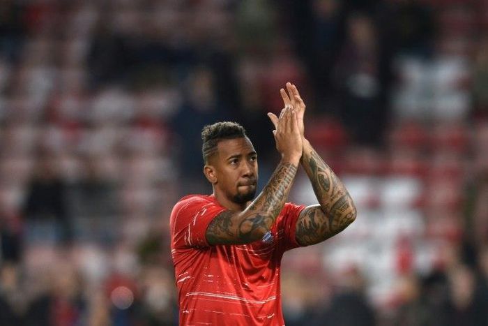Bayern Munich's defender Jerome Boateng faces a race against time to be fit for Bayern's Champions League last 16 clash against Arsenal on February 15