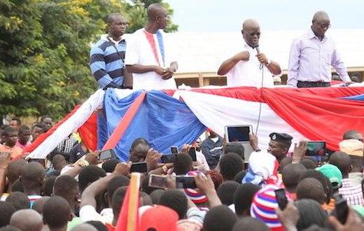 Nana Addo campaigns