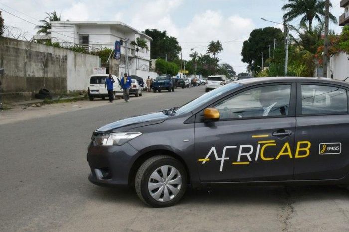 Africab clients can use the firm's app to book its taxis in Abidjan and while fixed fares tend to be higher clients benefit from perks like air-conditioning and free wi-fi