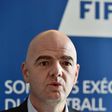 Gianni Infantino addresses journalists campaigned for the FIFA leadership this year on the back of adding to the 32 nations at the current World Cup