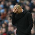 Manchester City's Spanish manager Pep Guardiola reacts on the touchline during their match against Middlesbrough on November 5, 2016