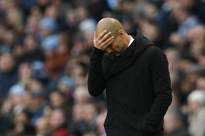 Manchester City's Spanish manager Pep Guardiola reacts on the touchline during their match against Middlesbrough on November 5, 2016
