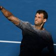 Bulgaria's Grigor Dimitrov celebrates his victory against Belgium's David Goffin during their men's singles quarter-final at the Australian Open in Melbourne on January 25, 2017