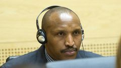 Rwandan-born warlord Bosco Ntaganda at the International Criminal Court in The Hague, The Netherlands on February 10, 2014