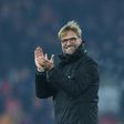 Liverpool manager Jurgen Klopp cheers with the crowd at the end of the match against Sunderland at Anfield on November 26, 2016