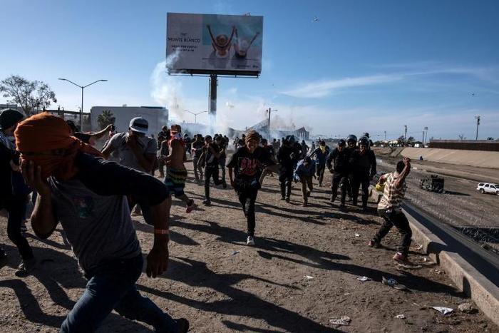 Mexico has called for an investigation into the use of force by US border patrol agents against migrants trying to enter the United States on November 25, 2018 (pictured), and on January 1, 2019