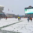 A general view of TCF Bank Stadium during stoppage time in the second half of the match between the Minnesota United FC and the Atlanta United FC on March 12, 2017 in Minneapolis, Minnesota