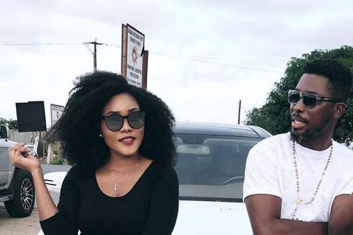 A-Plus and wife, Violette flaunts their car on social media