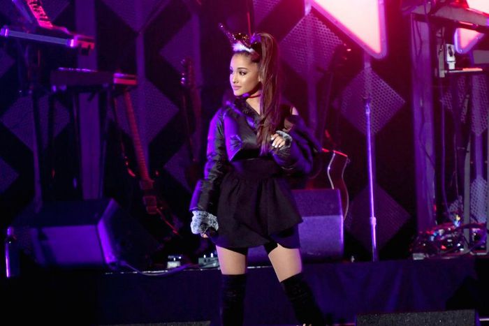 Ariana Grande performs onstage during Power 96.1's Jingle Ball at Philips Arena on December 16, 2016 in Atlanta, Georgia.