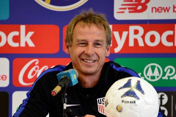 Jurgen Klinsmann gives a press conference in San Jose, Costa Rica, on November 14, 2016