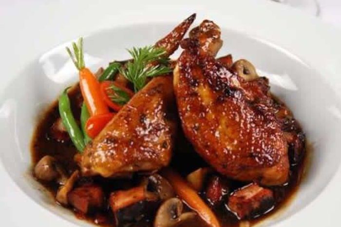 A plate of Coq-Au-Vin