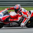 Ducati test rider Casey Stoner on the track during MotoGP pre-season testing at the Sepang International Circuit on February 3, 2016