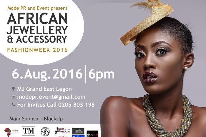 African Jewellery and Accessories Fashion Week scheduled for August 6