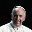 Pope Francis arrives for an ecumenical event at the Malmo Arena on October 31, 2016 in Malmo, Sweden