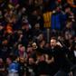 Barcelona coach Luis Enrique celebrates their 6-1 second leg victory over Paris Saint-Germain in their last 16 Champions League tie at the Nou Camp stadium on March 8, 2017