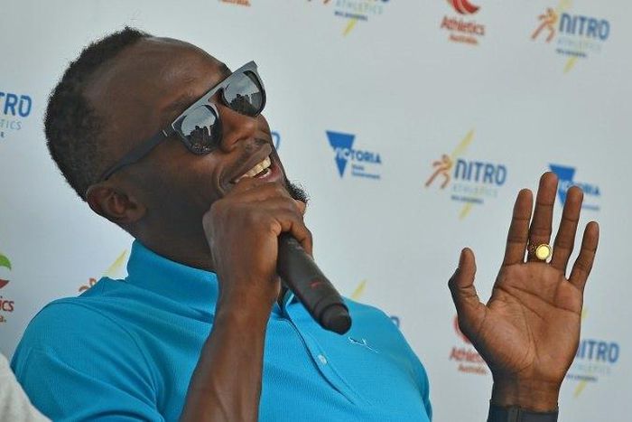 Sprinter Usain Bolt of Jamaica, pictured on November 4, 2016, has often stated his dream of playing for Manchester United