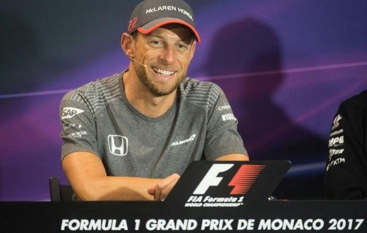 Britain's Jenson Button speaks at a press conference four days ahead of the Monaco Formula One Grand Prix on May 24, 2017