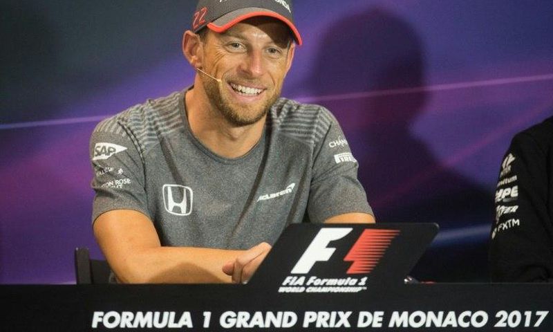 Britain's Jenson Button speaks at a press conference four days ahead of the Monaco Formula One Grand Prix on May 24, 2017