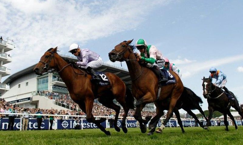 Champion jockey Jim Crowley (pictured (C) on Merry Me in 2015) was brought down along with German-born Freddy Tylicki and two other jockeys in a four-horse pile-up at Kempton Park in October 2016