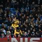 Arsenal's Theo Walcott (L) celebrates scoring with teammate Alexis Sanchez during their English Premier League football match against Manchester City