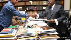 Lucky Mensah meets Nana Akufo Addo