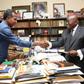 Lucky Mensah meets Nana Akufo Addo