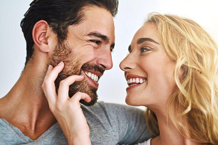 Smiling couple