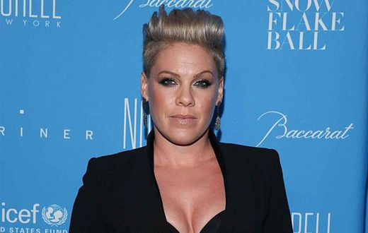 Pink shares a post of breastfeeding her son.