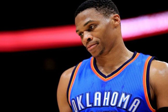 Russell Westbrook's score of 30 points wasn't enough to stop the Oklahoma City Thunder losing 98-94 to the Milwaukee Bucks