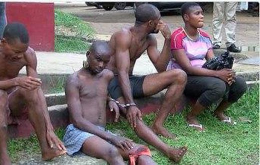 Ukame Ubong was paraded alongside other offenders at the Cross River State Police Command.