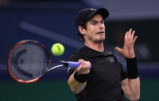 Britain's Andy Murray in action at the 2016 Shanghai Masters