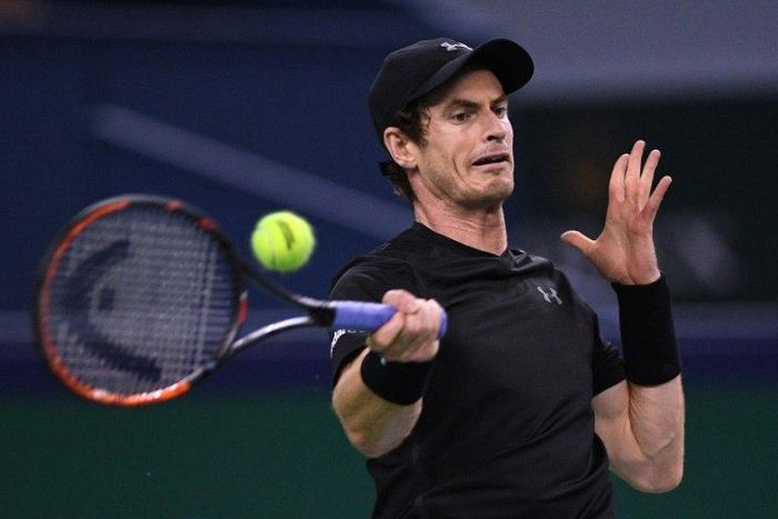 Britain's Andy Murray in action at the 2016 Shanghai Masters