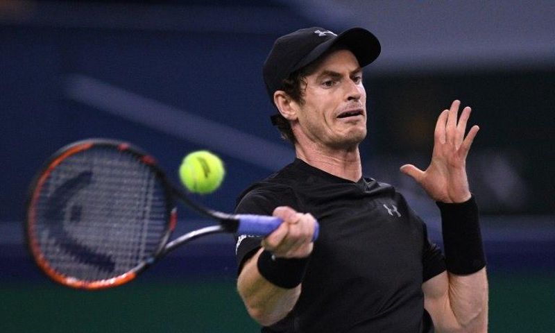 Britain's Andy Murray in action at the 2016 Shanghai Masters