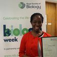 Angela Hephzi Tagoe with her award