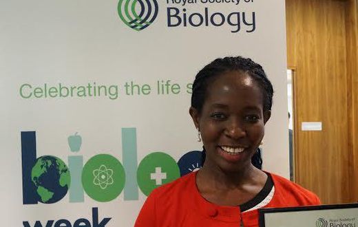 Angela Hephzi Tagoe with her award