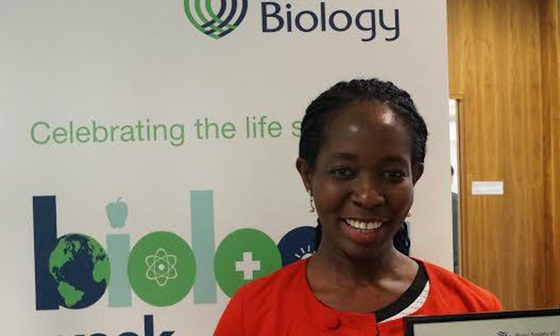 Angela Hephzi Tagoe with her award