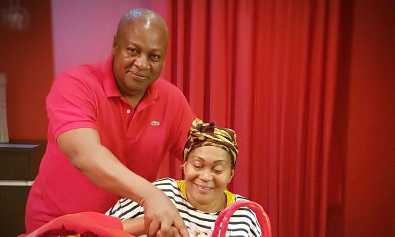 Ex-President, John Mahama and Lordina Mahama