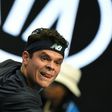 Canada's Milos Raonic in action against Spain's Roberto Bautista Agut in the fourth round of the Australian Open on January 23, 2017