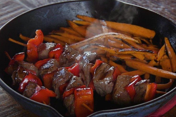 grilled steak kebabs