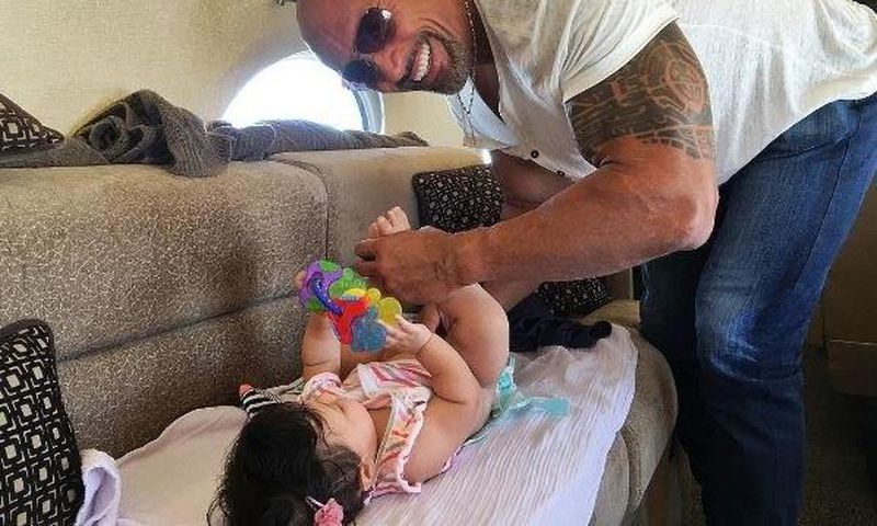 Dwayne and baby