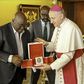 Nana Akufo-Addo with Archbishop Jean-Marie Speich