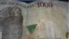 One of the counterfeit notes