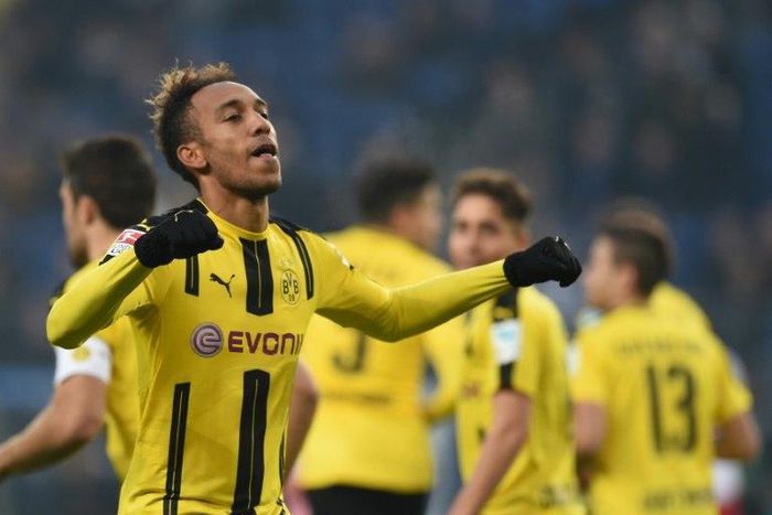 All eyes will be on Dortmund, where the German league's top two strikers Borussia's Pierre-Emerick Aubameyang (pictured) and Bayern's Robert Lewandowski go head-to-head