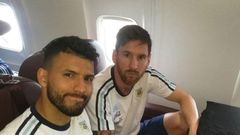 Sergio Aguero and Lionel Messi