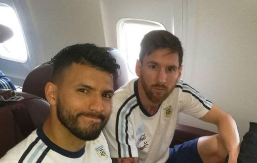 Sergio Aguero and Lionel Messi