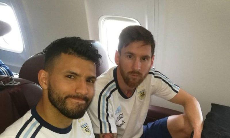 Sergio Aguero and Lionel Messi