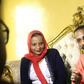 Sudanese family emigrating to the US, Mohamed al-Khatim (R), his wife Samah al-Amin (L) and their eight month old son are seen in Khartoum on February 10, 2017