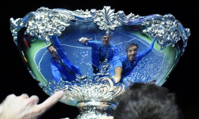 Argentina celebrate their Davis Cup final victory against Croatia in Zagreb in November 2016